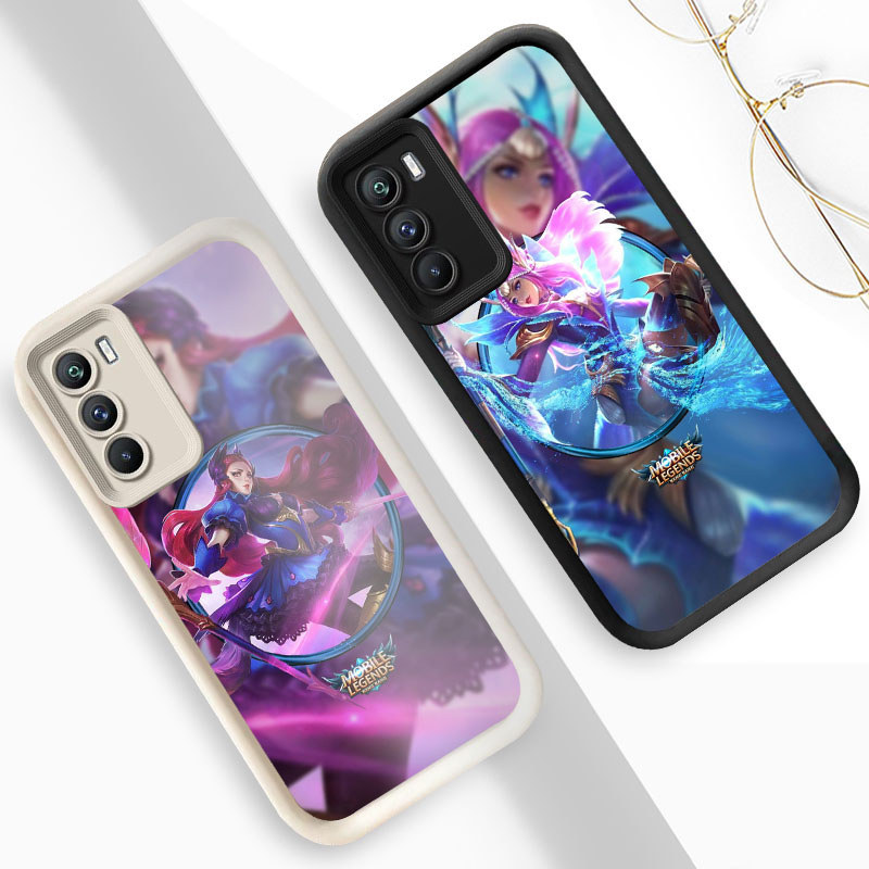 R21 Mobile Legends Casing untuk Realme C75 C73 C71 OPPO A94 A74 A16s A54S A16 A55 Kasus(Hitam/Putih)