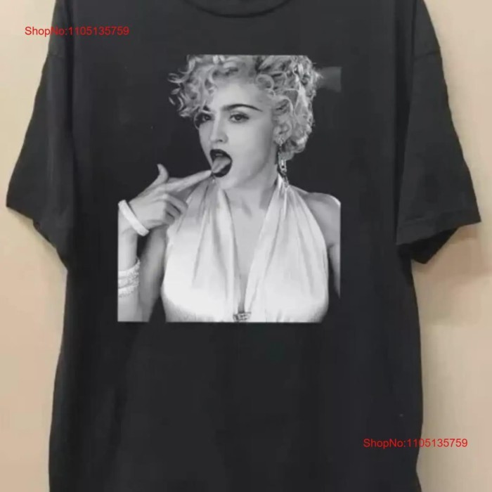 90S Madonna T Shirt The Celebration Tour vintage Washed graphic fashion Breathable Slightly streetw