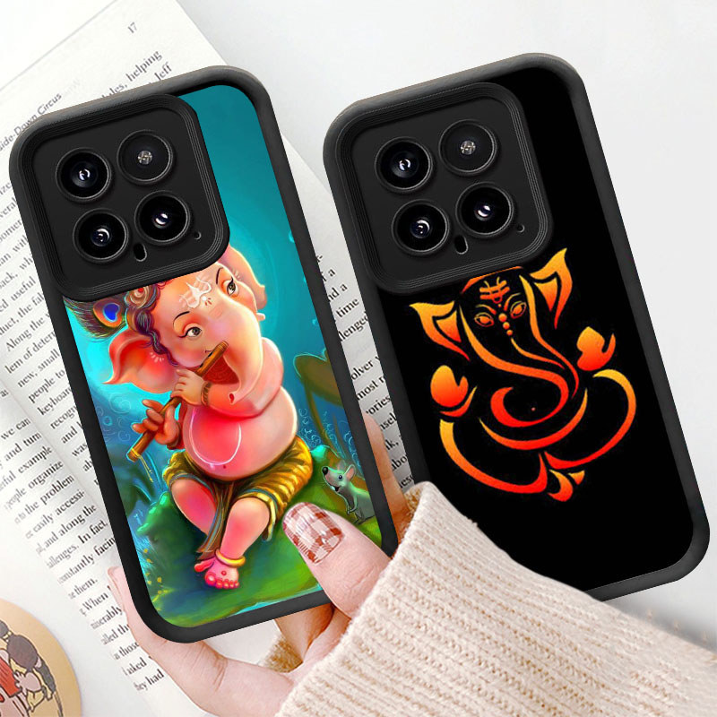 M20 Ganesha Hitam Casing untuk Xiaomi 14 14T 13T 15T Pro Kasus Putih