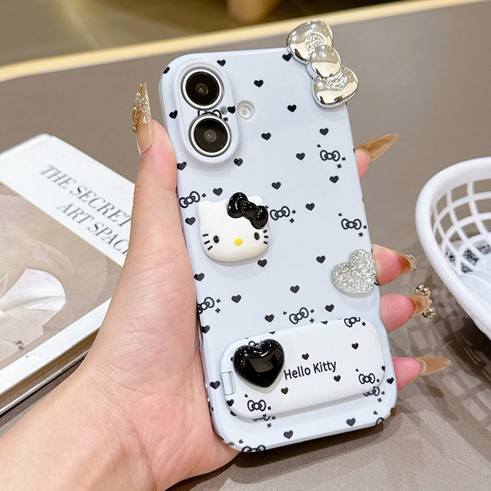 DIY009 Dudukan Seru Casing untuk iPhone XR 12 13 Mini Pro Max Case