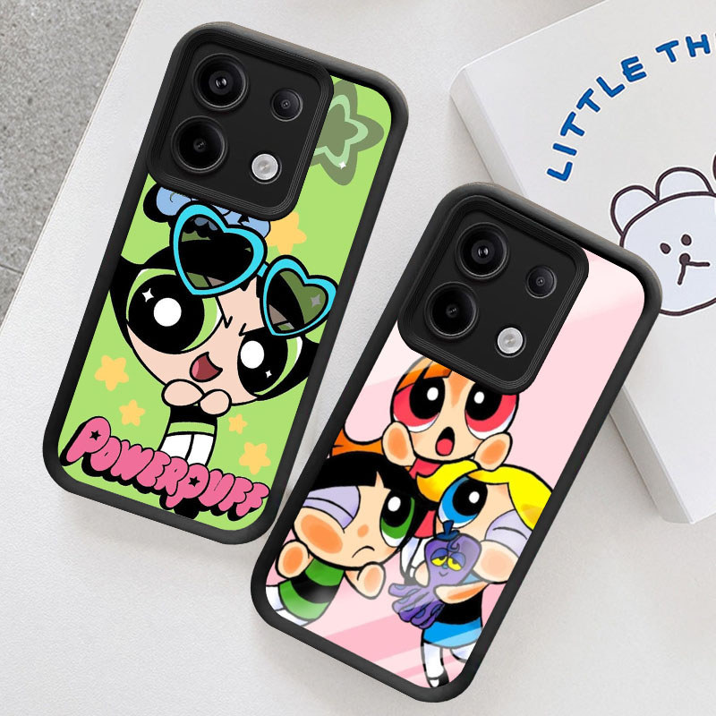 U22 Powerpuff Girls Casing untuk Infinix Note Zero 40S 40 30 Pro Plus 5G Kasus(Hitam/Putih) Cover