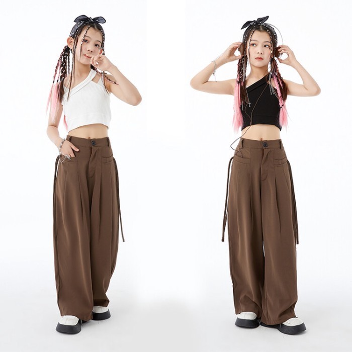 Girls Dance Clothing Jazz Dance Hip Hop Jazz Dance Clothing Practice Clothing Hiphop Children's Str