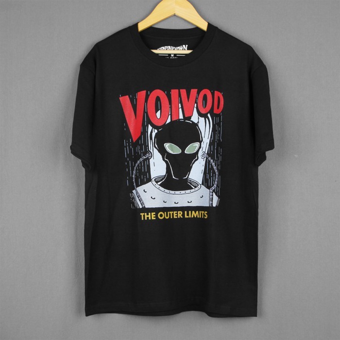 Voivod T-Shirt The Outer Limits Thrash Progressive Metal Band Vektor Coroner Men's Clothing Short S