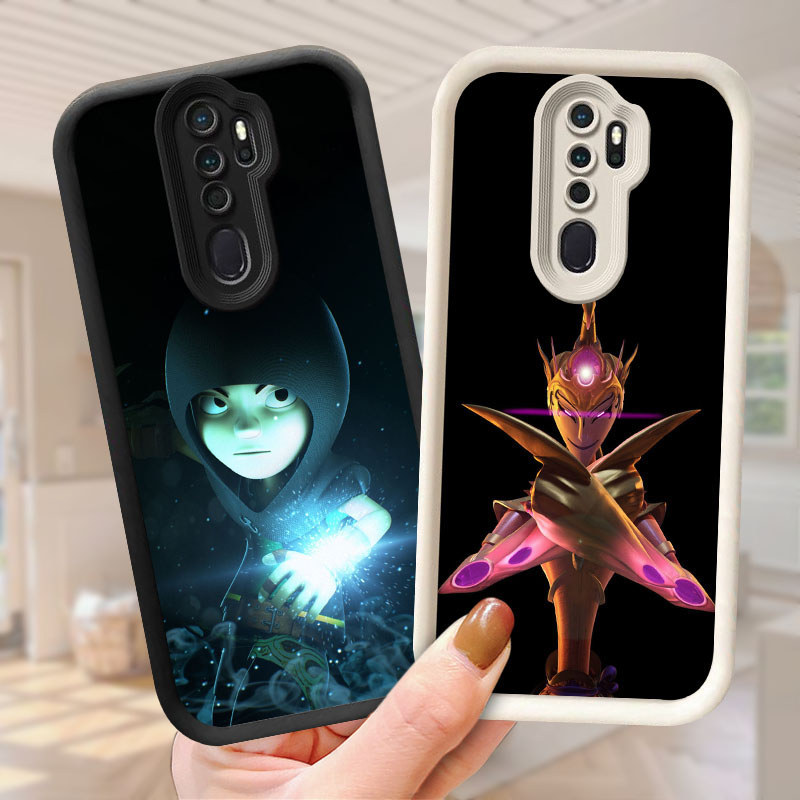 Knight Kris Casing untuk OPPO Reno A5 F11 2Z A9 2F 2020 Pro Kasus Ponsel(Hitam/Putih) Cover