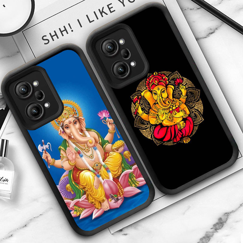 M20 Ganesha Hitam Casing untuk Xiaomi Redmi Note POCO A5 C71 F7 12 Pro 5G Kasus Putih