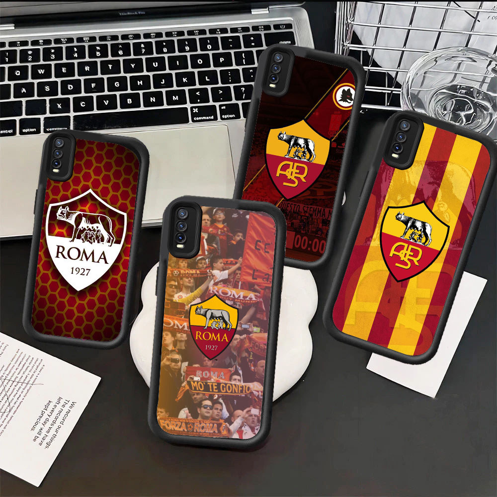 LM7 AS-Roma Hp Plating Casing untuk VIVO IQOO V27E V20 V29E Z9X V25E Z9 V23E Y28 V29 S1 V27 Y35 V25 