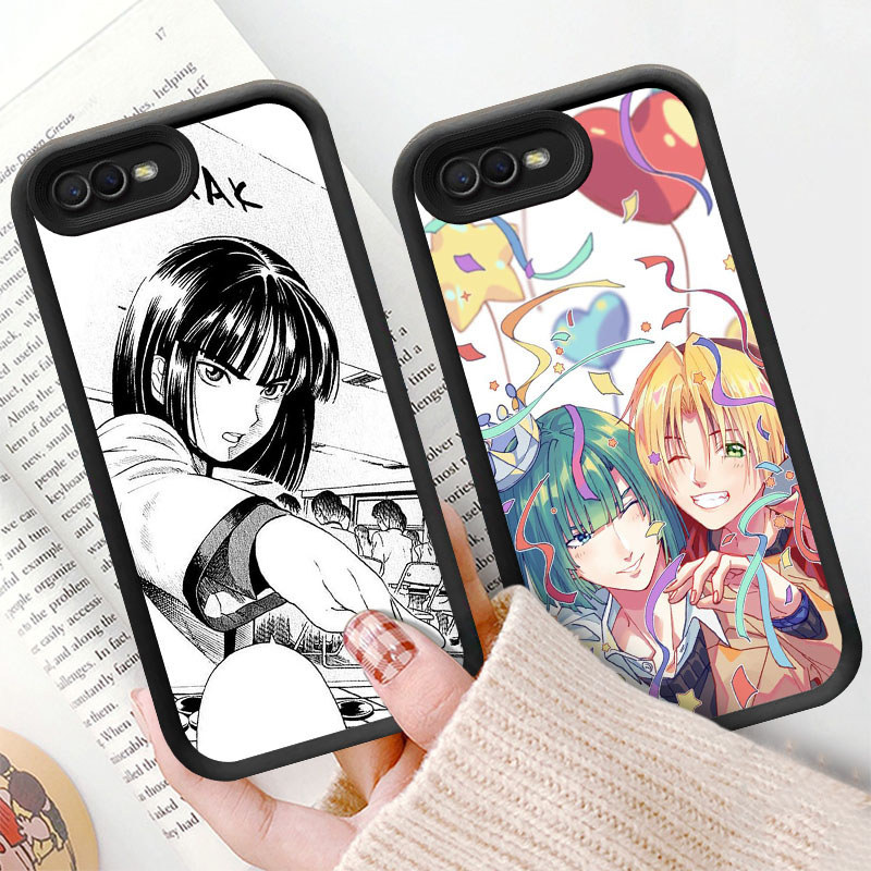 M39 Hikaru no Go Hitam Casing untuk OPPO Realme A1K A12E A3S C2s A39 A37 C2 A83 A5 2018 Kasus Putih