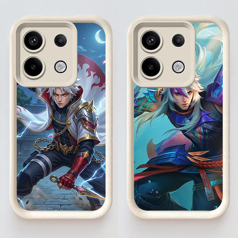 U11 Mobile Legends Casing untuk Infinix Note Zero 40S 40 30 Pro Plus 5G Kasus(Hitam/Putih) Cover