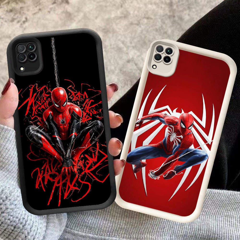 UK-28 Spiderman Casing HP Untuk Samsung A12 A22 J2 J4 J6 J7 A03 Core Prime Pro Plus