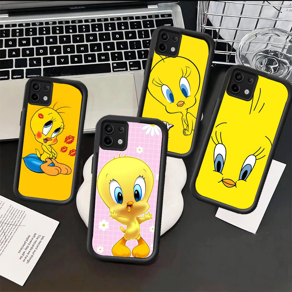MU111 Tweety Bird Hp Plating Casing untuk Tecno ITEL Infinix Spark Pova POP Zero Smart Note GO 40 Ra