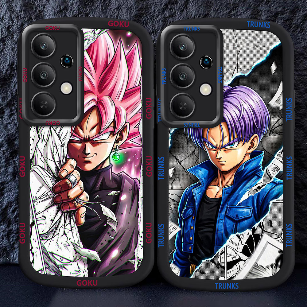 Casing untuk Samsung Galaxy A32 A13 A52 A52S A33 5G Hitam dan putih Case M32 Dragon Ball