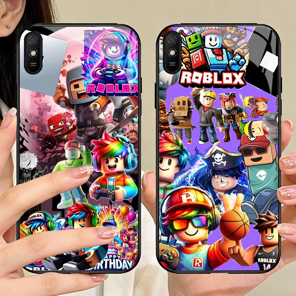 P-94 Roblox 2 Casing ponsel kaca tempered Xiaomi Redmi Note Poco 7 14C 9A 14R 9i C75 A4 A3 Pro 5G