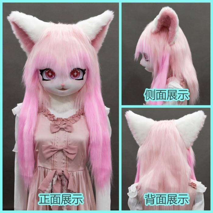 Fursuit Kig Kepala Hewan Produk Jadi Tersedia Pertunjukan Komik Tutup Kepala Dapat Dipakai Fursuit F