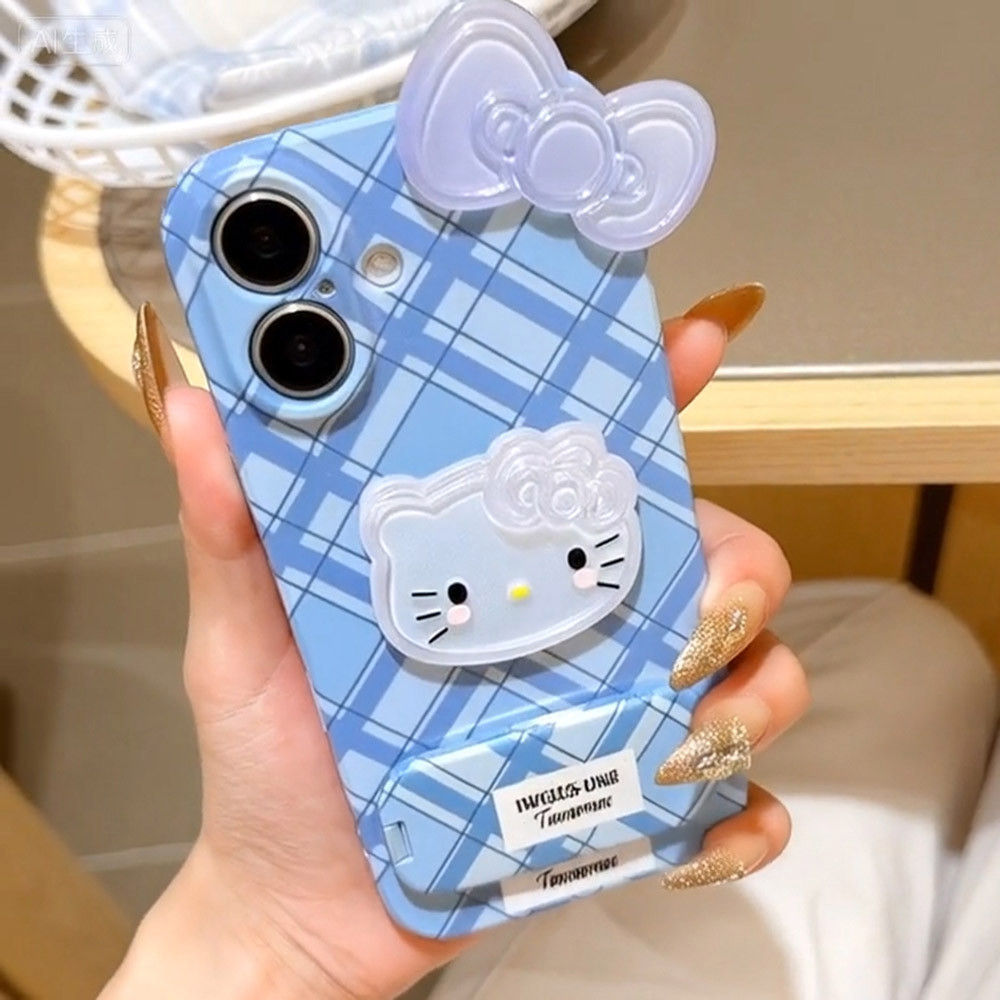 DIY008 Dudukan Seru Casing untuk iPhone XR 12 13 Mini Pro Max Case