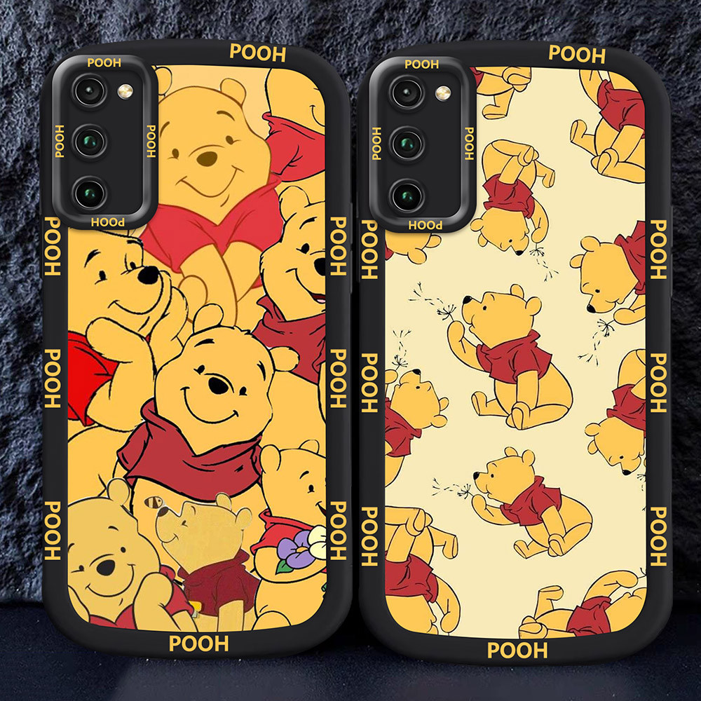 Casing untuk Samsung A51 A02S A03 A03S Hitam dan putih Case M7 winnie the pooh
