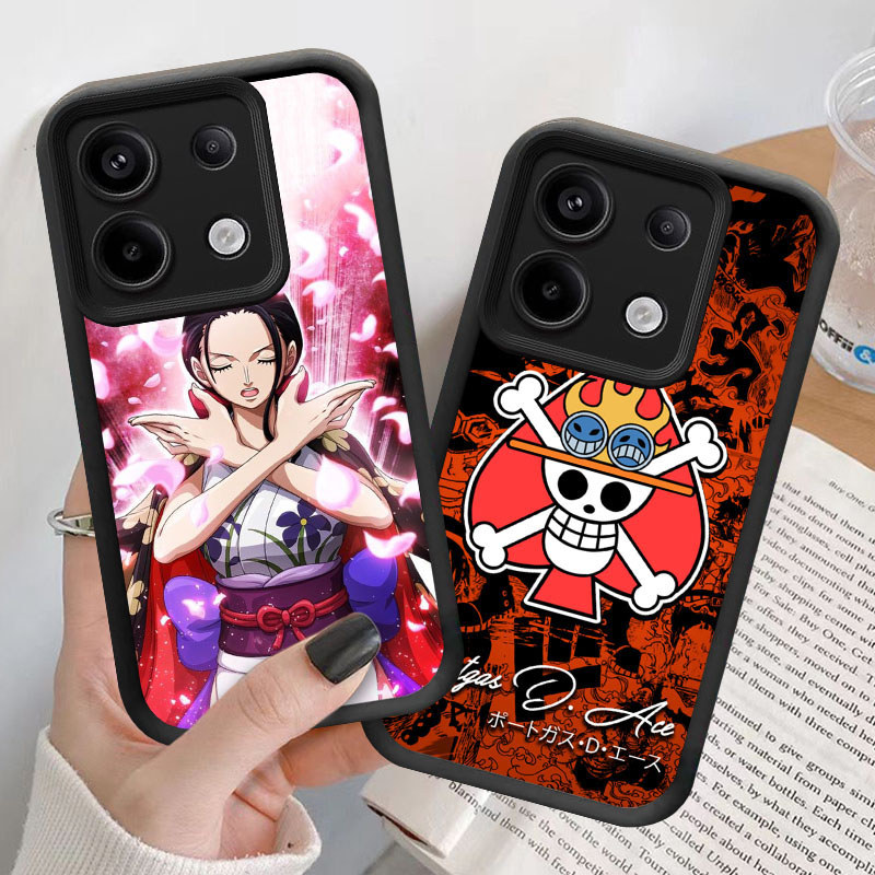 U1 Anime One Piece Casing untuk Infinix Note Zero 40S 40 30 Pro Plus 5G Kasus(Hitam/Putih) Cover