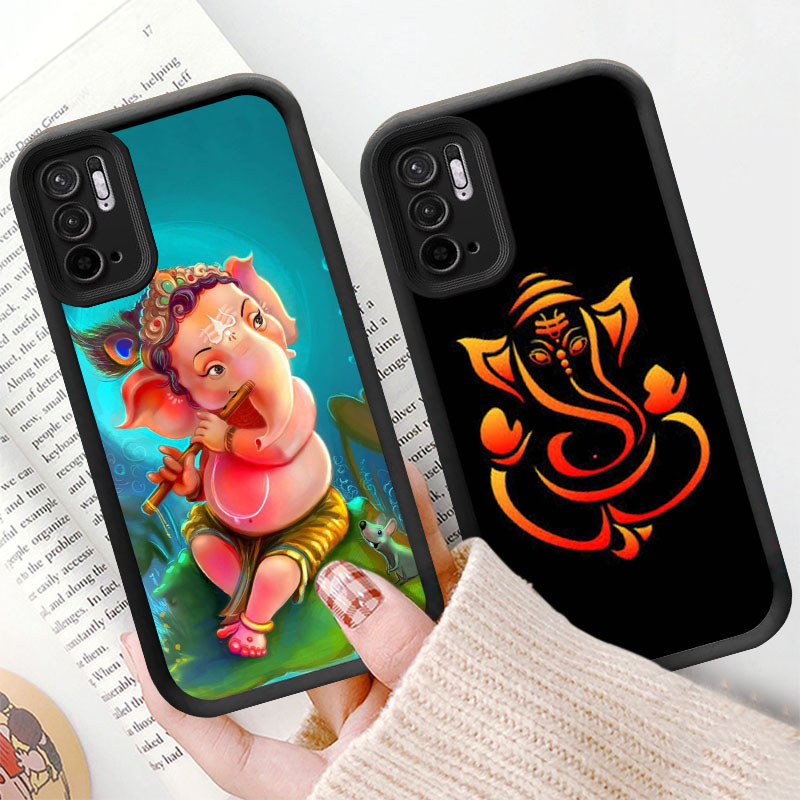 M20 Ganesha Hitam Casing untuk Xiaomi Redmi Note 10T 10S 10 Pro 5G Kasus Putih