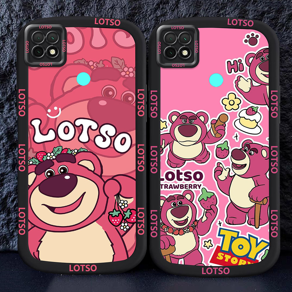 Casing untuk Xiaomi Redmi 9C 10C A2 A1 9T 10A Hitam dan putih Case M16 Lotso
