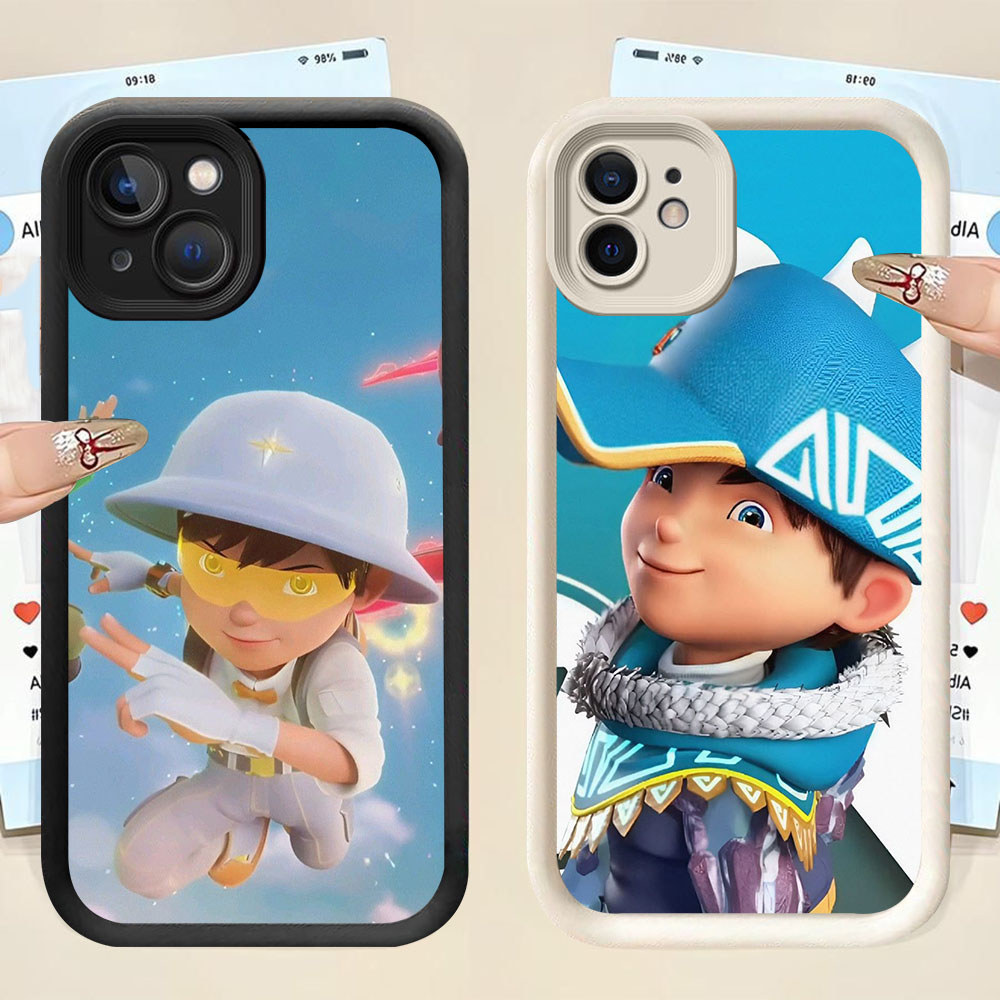 Murah Casing HP TPU Anti Gores iPhone 11 12 13 Mini Pro Max DK-15 Boboiboy Galaxy