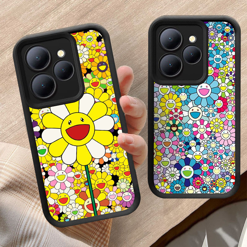 Casing untuk Infinix HOT Smart 40i 9 40 30i 30 8 Play Pro Kasus Hitam atau Putih P42 Murakami Takash