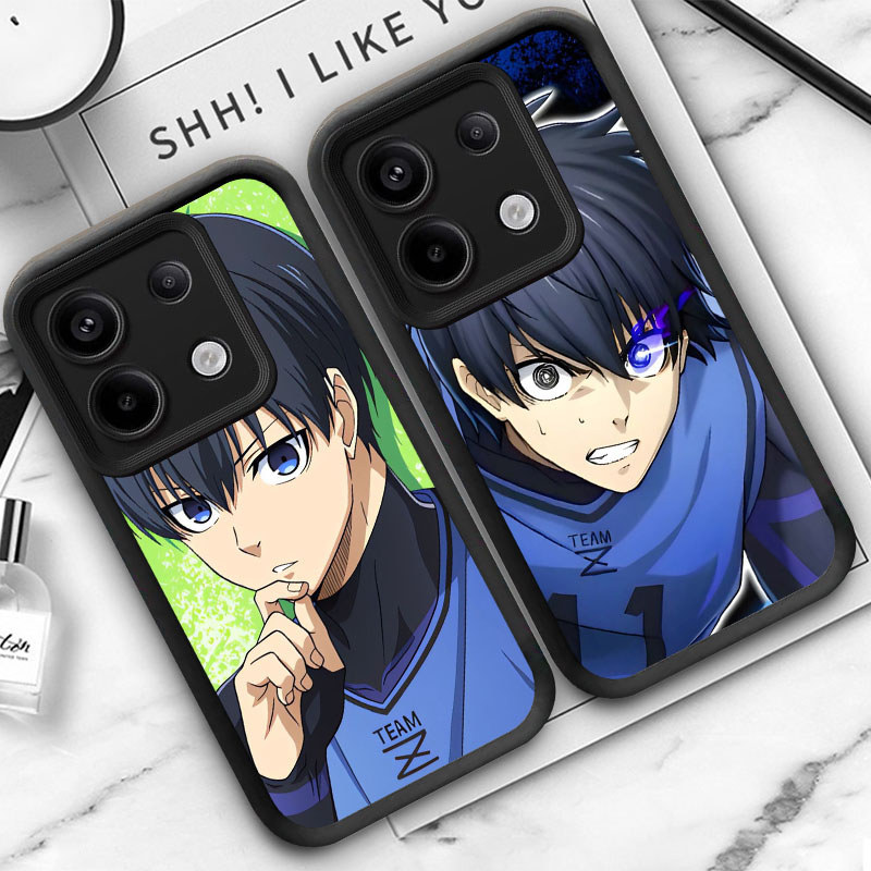 M5 Blue Lock Hitam Casing untuk Infinix Tecno Smart Pova POP 7 30 GT 20 5 Pro 5G Kasus Putih