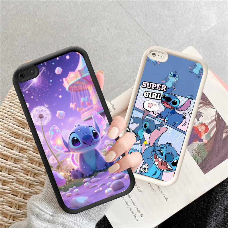P-103 Stitch Casing hp silikon tipis dan ringan untuk Realme Narzo C30S 14 C30 Narzo50iPrime N65 P1 