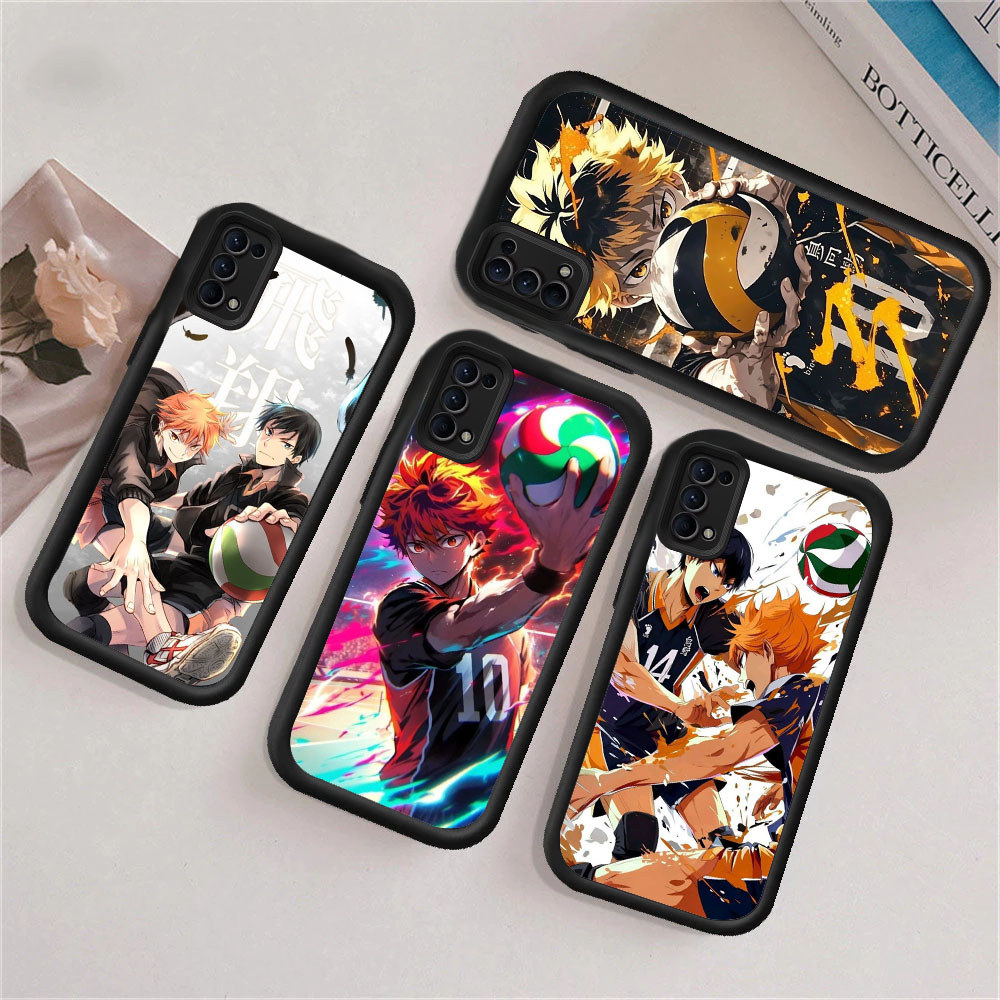 XE33 Haikyuu Anime Casing untuk Hp Plating OPPO A12E A15 A16 A16K A12s A15s A33 A18 A16s A17 A17K A3