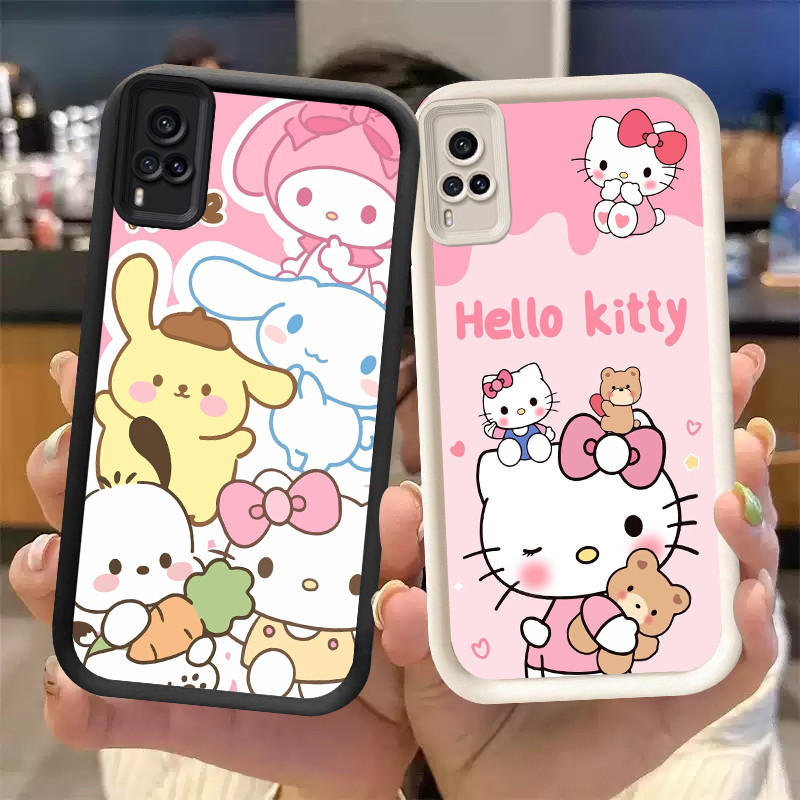 P-63 Hello Kitty Casing hp silikon tipis dan ringan untuk VIVO Y51 Y51S Y31 V21E Y33 V60 V21 Y51A Y7