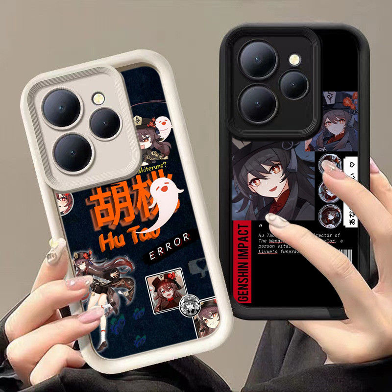 CC34 Genshin Impact Hu tao untuk Redmi Note 12 11 10 8 7 Pro 11s 10s 9S 7s 4G 5G Casing hp Softcase 