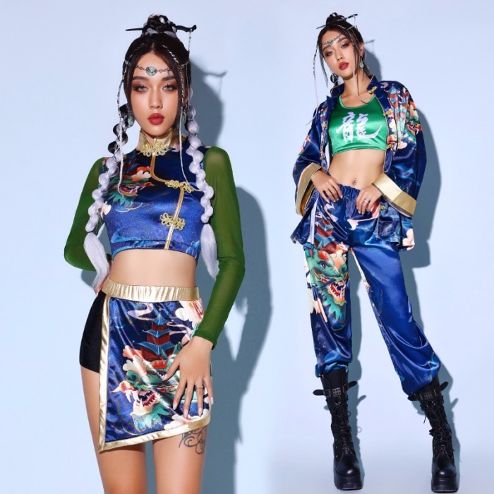 Women's Group Performance Costumes Korean Dance National Trend Fengshang Performance Costumes Sexy