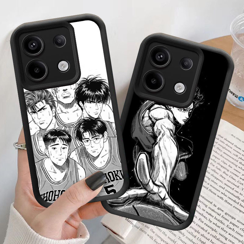 U33 Slam Dunk Casing untuk Infinix Note Zero 40S 40 30 Pro Plus 5G Kasus(Hitam/Putih) Cover