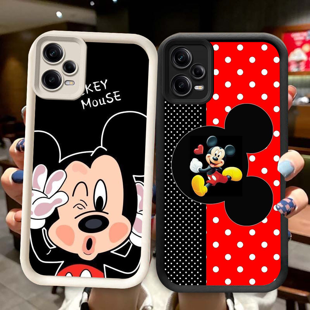 DY-17 Mickey Mouse Casing HP Untuk Xiaomi Redmi Note 12 13X 15C Turbo 3 POCO X5 M6 F7 F6 F5