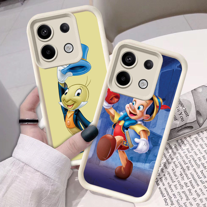 U21 Pinocchio Casing untuk Infinix Note Zero 40S 40 30 Pro Plus 5G Kasus(Hitam/Putih) Cover