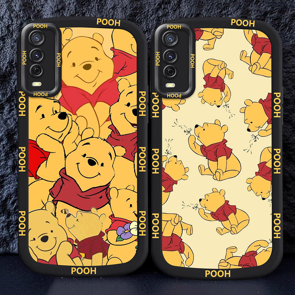 Casing untuk VIVO Y20s Y20i Y20g Y20 Y20t Y12S Y11S Y20a Hitam dan putih Case M7 winnie the pooh