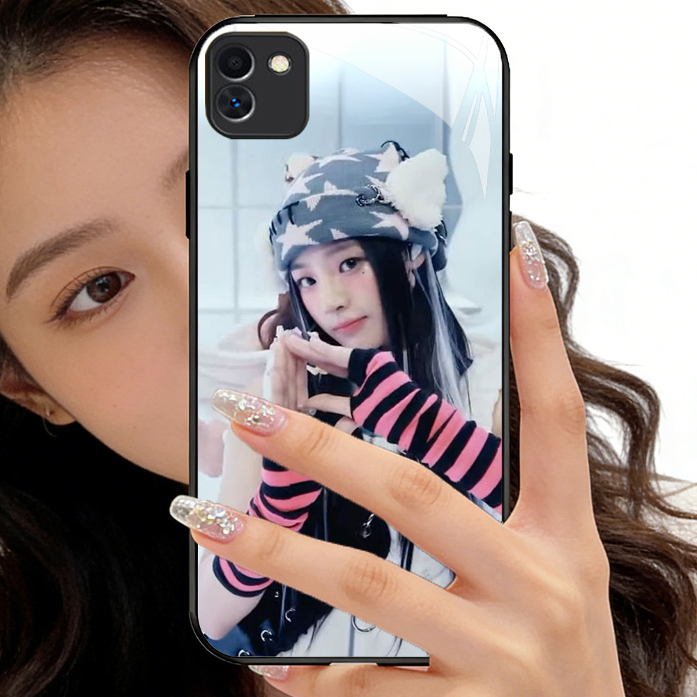 P-37 NewJeans PUBG Casing ponsel kaca tempered Samsung F04 Core A04E M04 A03 A05 A04