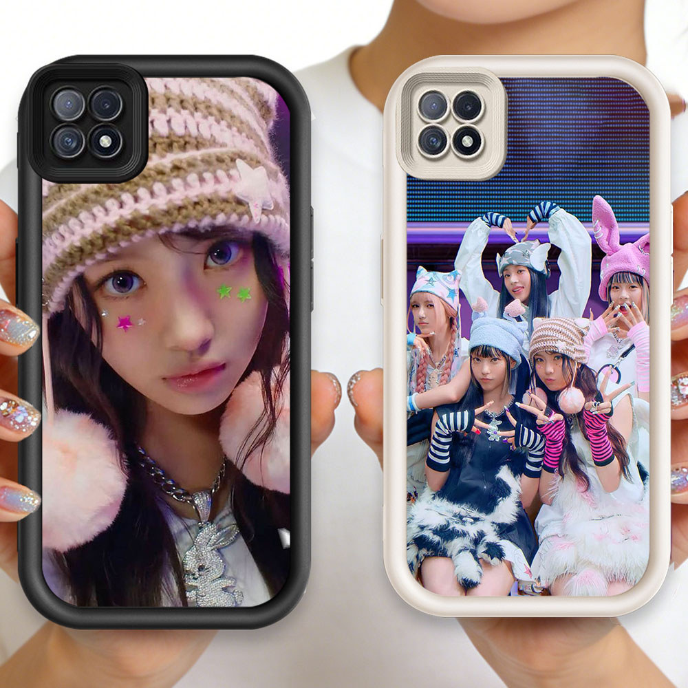 P-37 NewJeans PUBG Casing hp silikon tipis dan ringan untuk OPPO Reno A16K A16E A35 A93 A15s A15 4F 