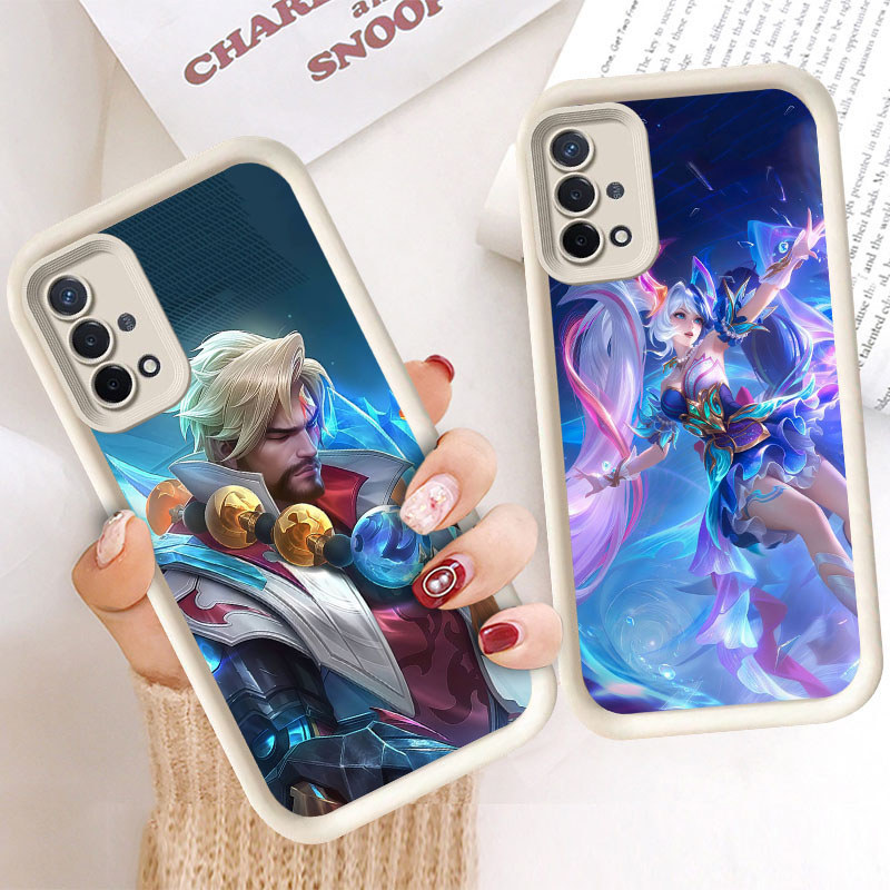 M50 Mobile Legends Hitam Casing untuk OPPO Reno F17 A16E A93 5F 4 4F A16K Pro Lite Kasus Putih