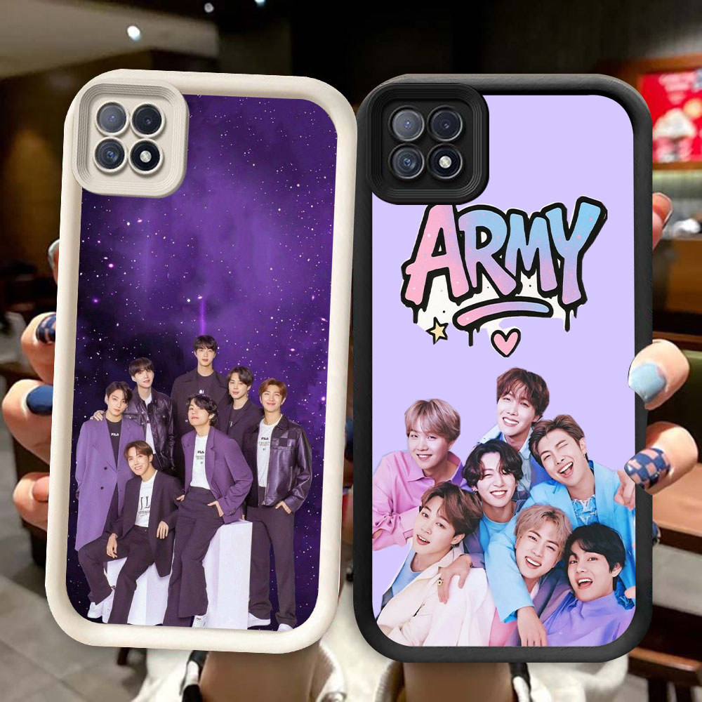 ZG-2 ARMY kpop Boys Murah Casing HP TPU Anti Gores Realme C12 C25 C25Y C21 C20 C21Y C20A C25S C11 Na