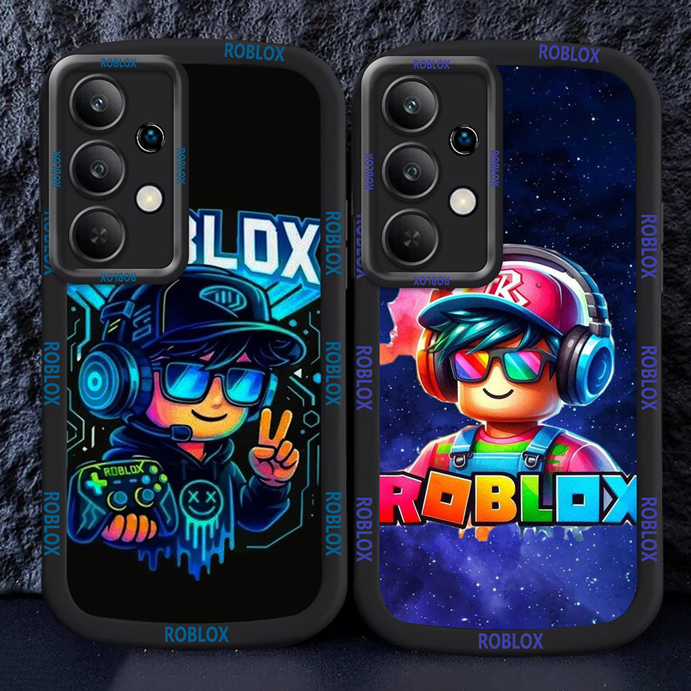 Casing untuk Samsung Galaxy A32 A13 A52 A52S A33 5G Hitam dan putih Case M1 Roblox