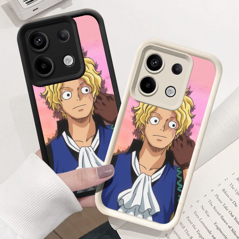 U18 One Piece Sabo Casing untuk Infinix Note Zero 40S 40 30 Pro Plus 5G Kasus(Hitam/Putih) Cover