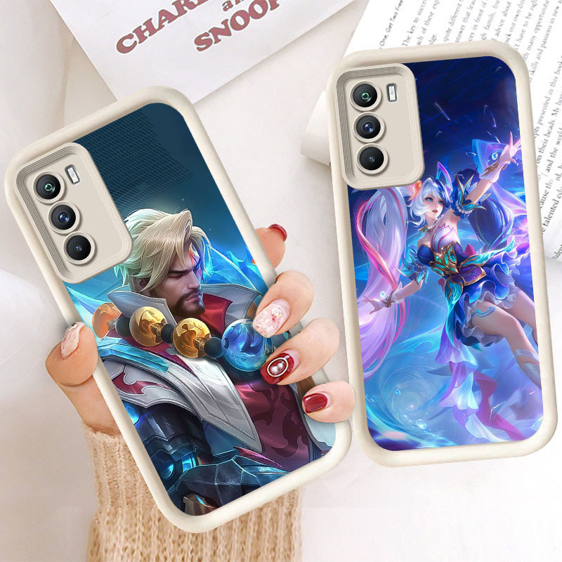 M50 Mobile Legends Hitam Casing untuk OPPO Realme C75 A94 A55 C71 C73 A16 A54S A74 A16s Kasus Putih