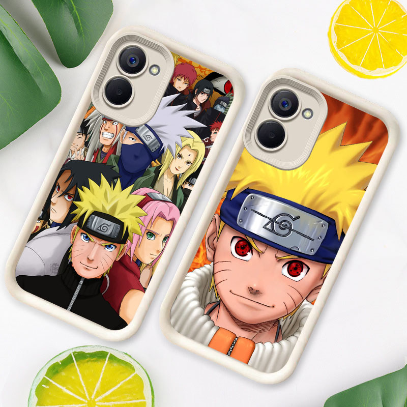 R33 Naruto Anime Casing untuk VIVO Y18 Y18i Y36 Y03t Y27 Y27s Y03 5G Kasus(Hitam/Putih)