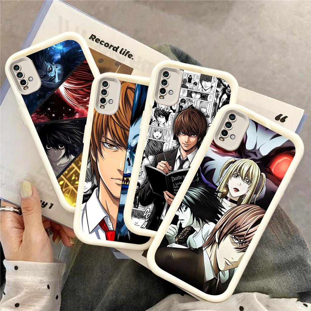 XE17 Death Note Casing untuk Hp Plating Xiaomi Redmi Note 10s 13 10 12 11 Pro 5G TPU material
