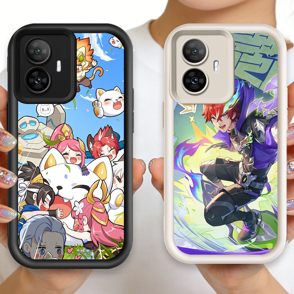 P-64 Honor of Kings Casing hp silikon tipis dan ringan untuk OPPO Reno 5G F25 A5i A6X A6 13F 11 11F 