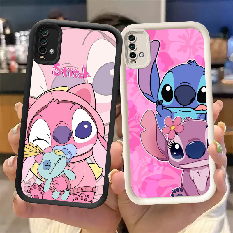 P-46 Stitch Casing hp silikon tipis dan ringan untuk Xiaomi POCO M5S M4 X7Pro Pro 5G