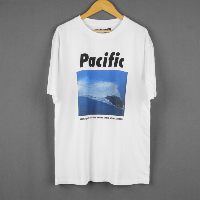 Pacific T-Shirt Haruomi Hosono Happy End Tatsuro Yamashita Men's Clothing Short Sleeve Summer Print