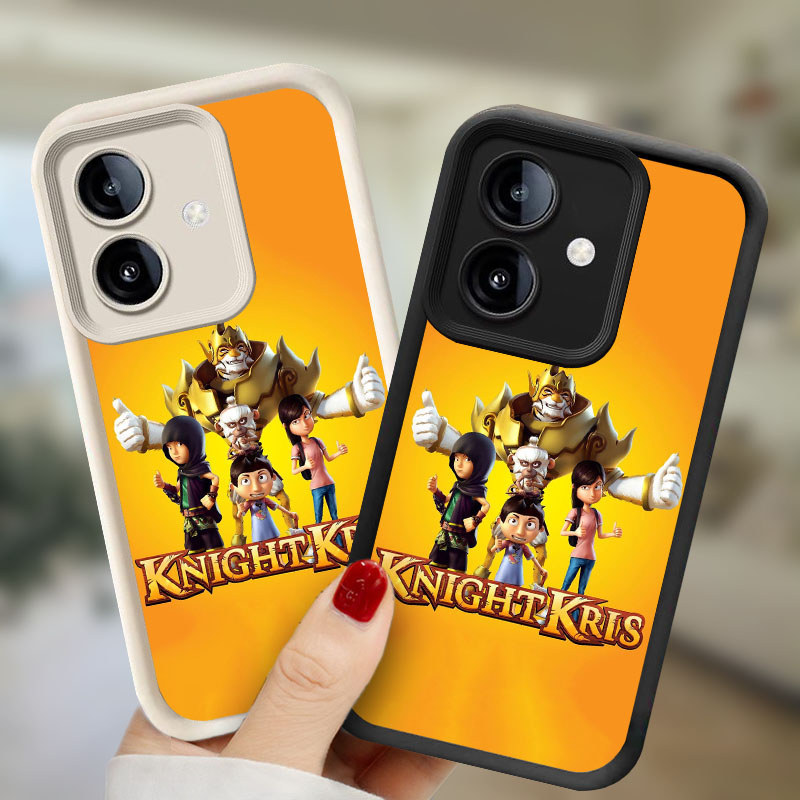 Knight Kris Casing untuk OPPO A5X A3X A5i A3 A79 2025 A5 Pro 5G Kasus Ponsel(Hitam/Putih) Cover