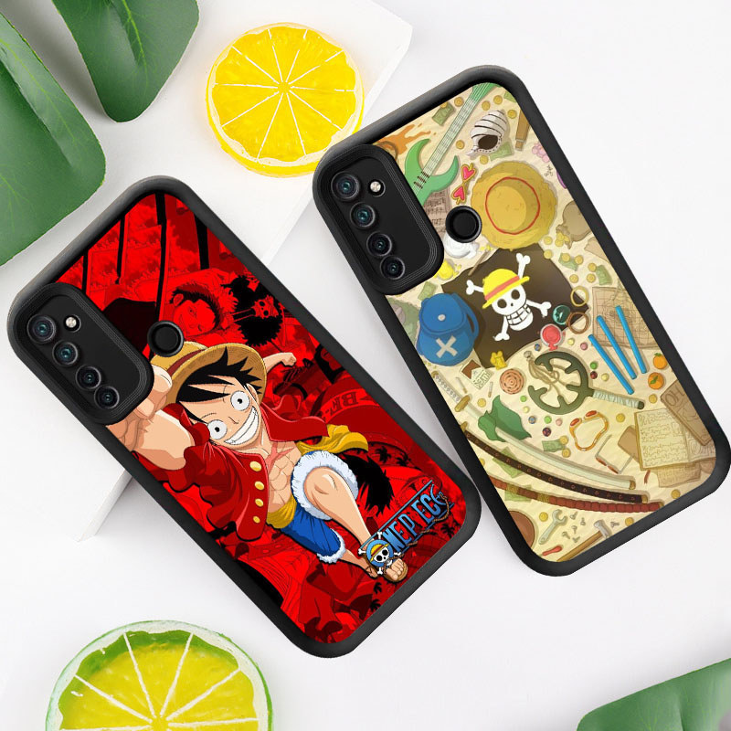 R43 One Piece Casing untuk Realme Narzo 20A 10A 5i 10 5s 6i 5 Kasus(Hitam/Putih)