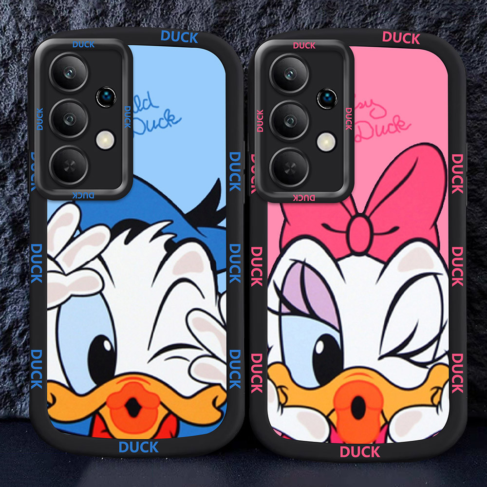 Casing untuk Samsung Galaxy A32 A13 A52 A52S A33 5G Hitam dan putih Case M21 Donald Duck