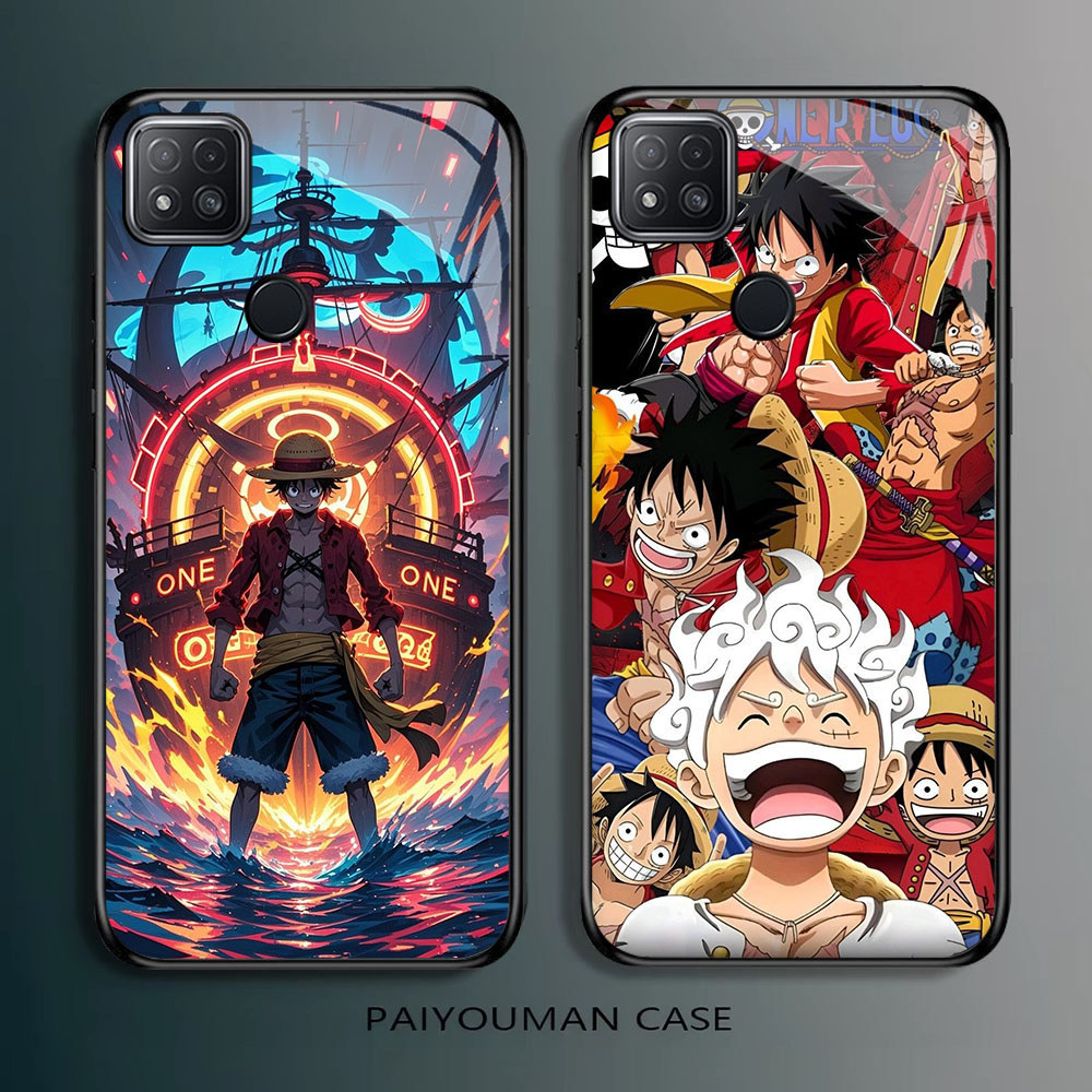 TF-73 Monkey D Luffy HD Glass Casing untuk Xiaomi Redmi 9C 10C 10A 11A 9T 11 12 12C Poco M3 C3 C31 L